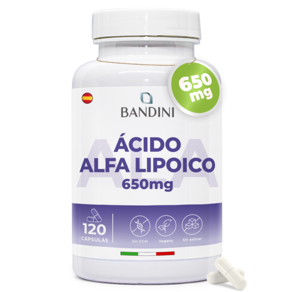 Acido Alfa Lipoico 650mg 120 capsulas