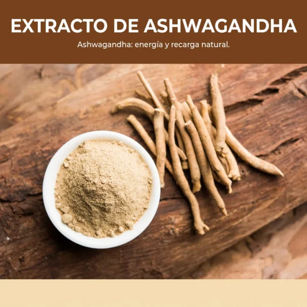 Suplemento de Ashwagandha ecológica