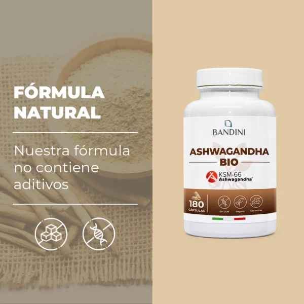Suplemento de Ashwagandha ecológica