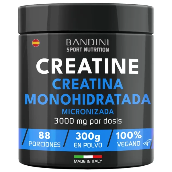 Suplemento de creatina en polvo