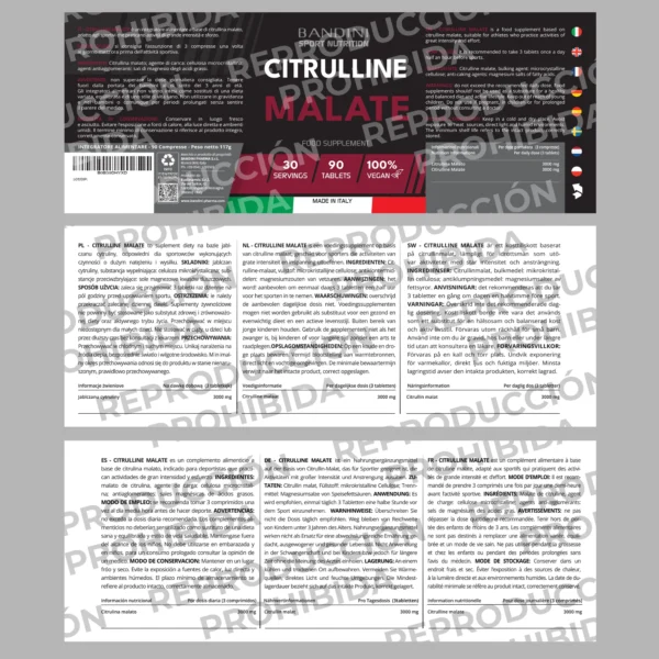 Citrulline Malate - 90 Comprimidos - Imagen 5