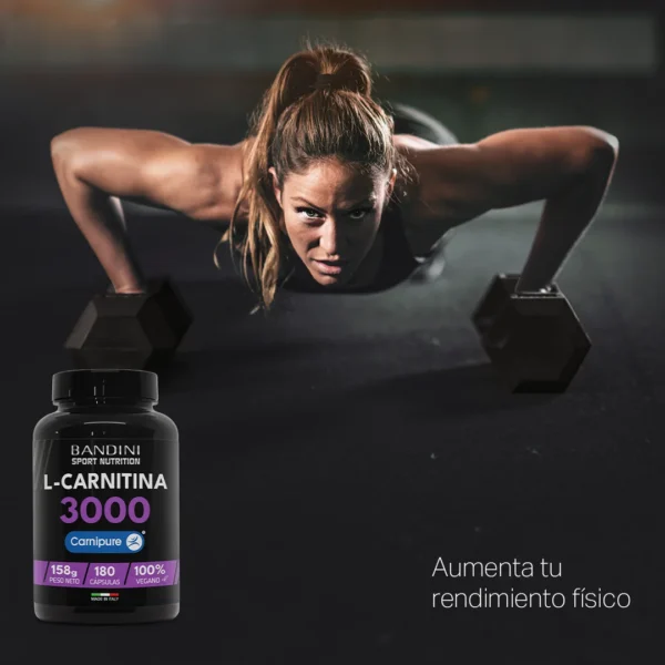 L Carnitina 3000 - 180 cápsulas - Imagen 5