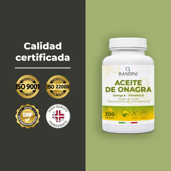 Aceite de Onagra 200mg -  200 cápsulas blandas - Imagen 6