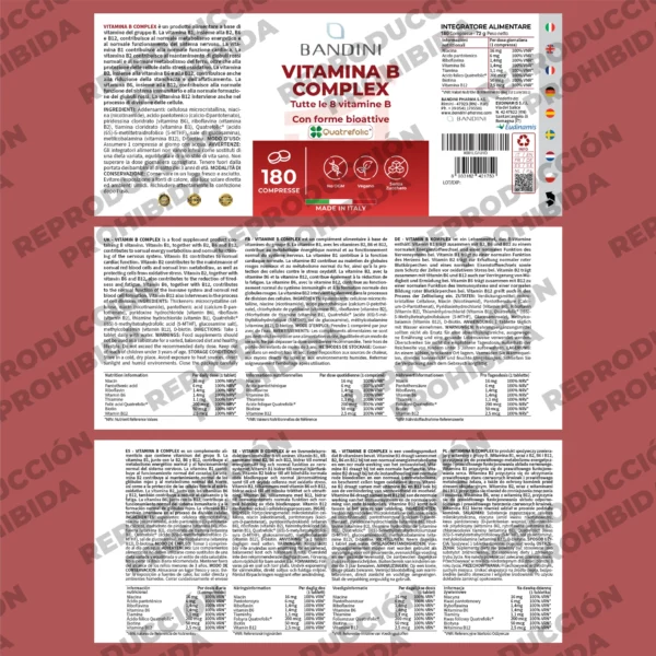 Suplemento de complejo de vitamina B