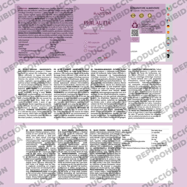 Suplemento de cimicifuga