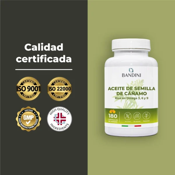 Suplemento de aceite de semilla de cáñamo