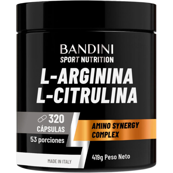 L-Arginina + L-Citrulina – 320 cápsulas