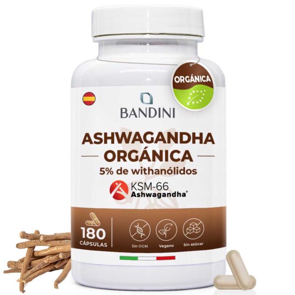 Ashwagandha orgánica Bio – 180 cápsulas