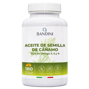 Aceite de Cáñamo 180 cápsulas blandas BANDINI main