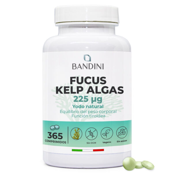 Fucus Kelp Algae 225mcg – 365 Comprimidos